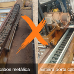 Esteira porta cabos em polímero versus esteira porta cabos metálicas